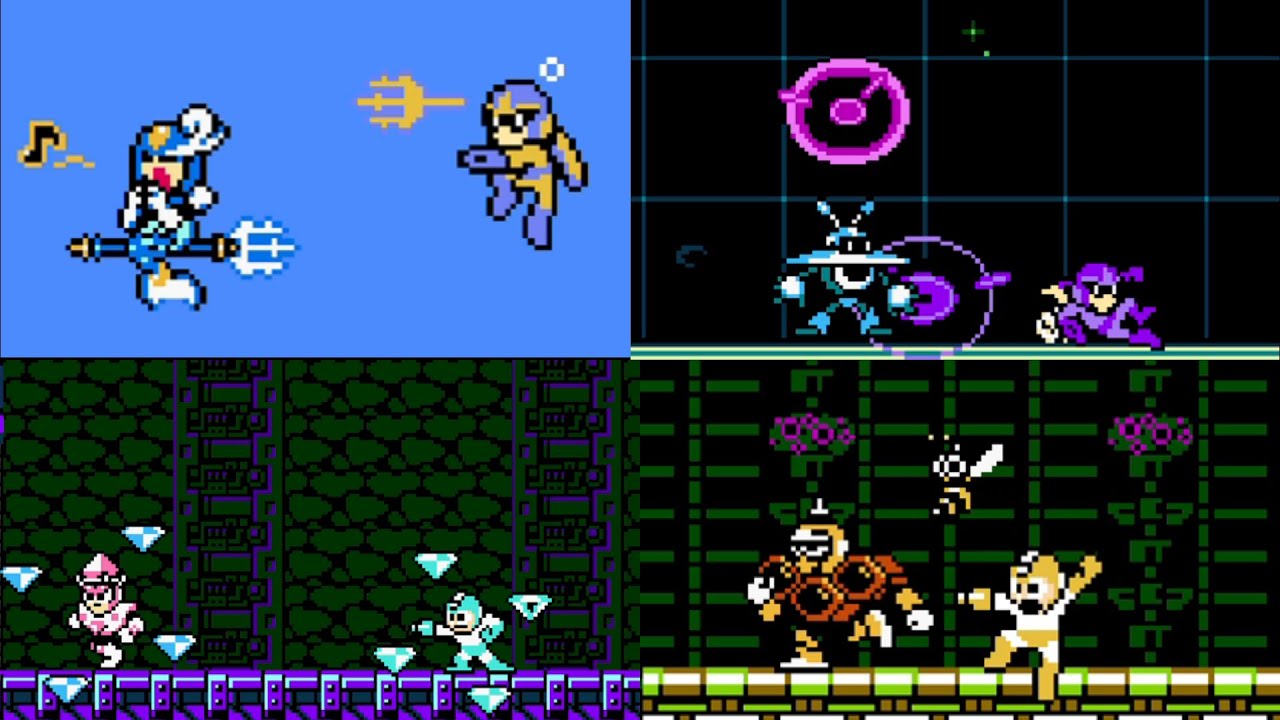 Fighting Mega Man 9 Robot Masters with Their Own Weapon!