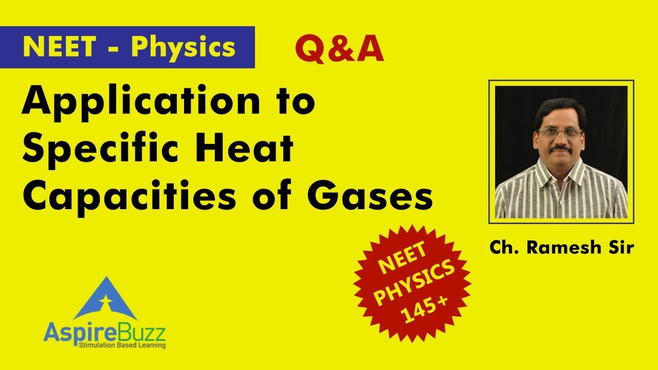 Application to Specific Heat Capacities of Gases Q&A NEET Physics