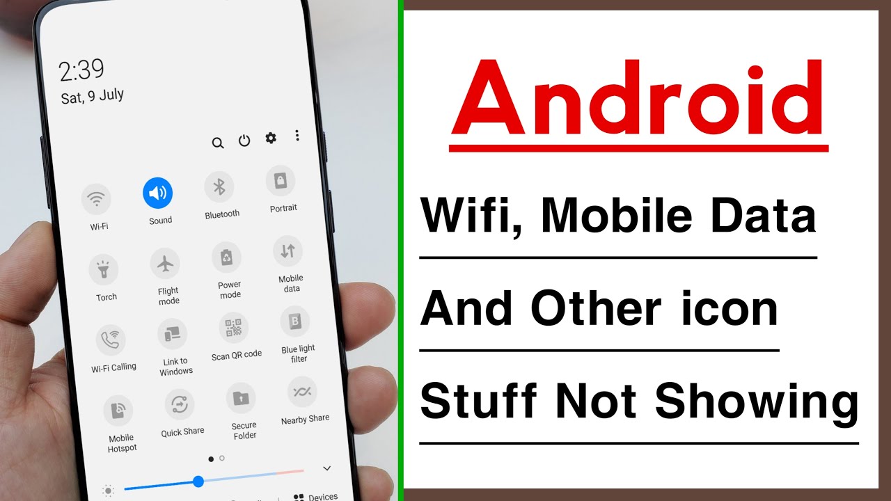 Wifi, Mobile Data, And Other icon Stuff Not Showing in Notification Bar Problem Solve
