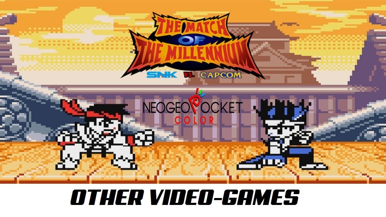 SNK vs. Capcom: The Match of the Millennium (Ryu Gameplay) Neo Geo Pocket Color