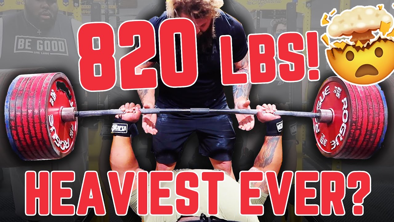 INSANE 820 LB STATIC HOLD! | 3 PR'S IN 1 SESSION | 640 x 7 BENCH | BENCH LEGENDS MUST WATCH
