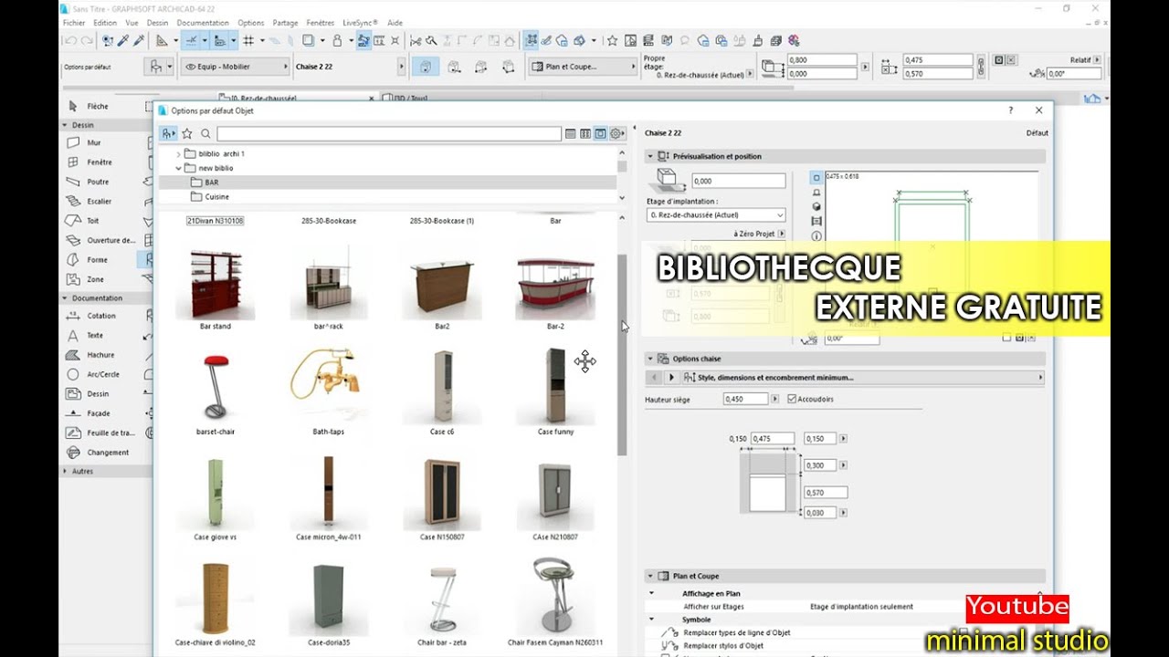 Bibliothèque Archicad _ tuto Archicad