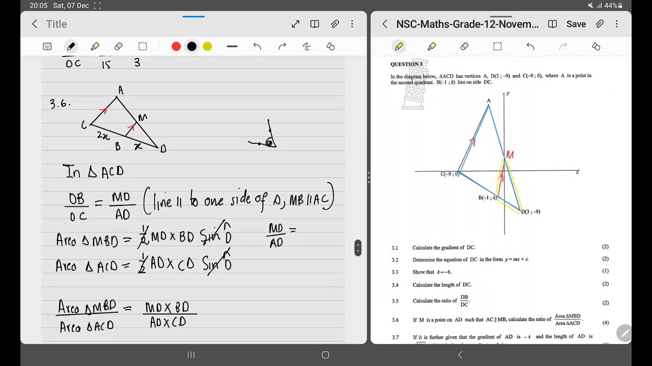 NOVEMBER 2024 G12 ANALYTICAL GEOMETRY