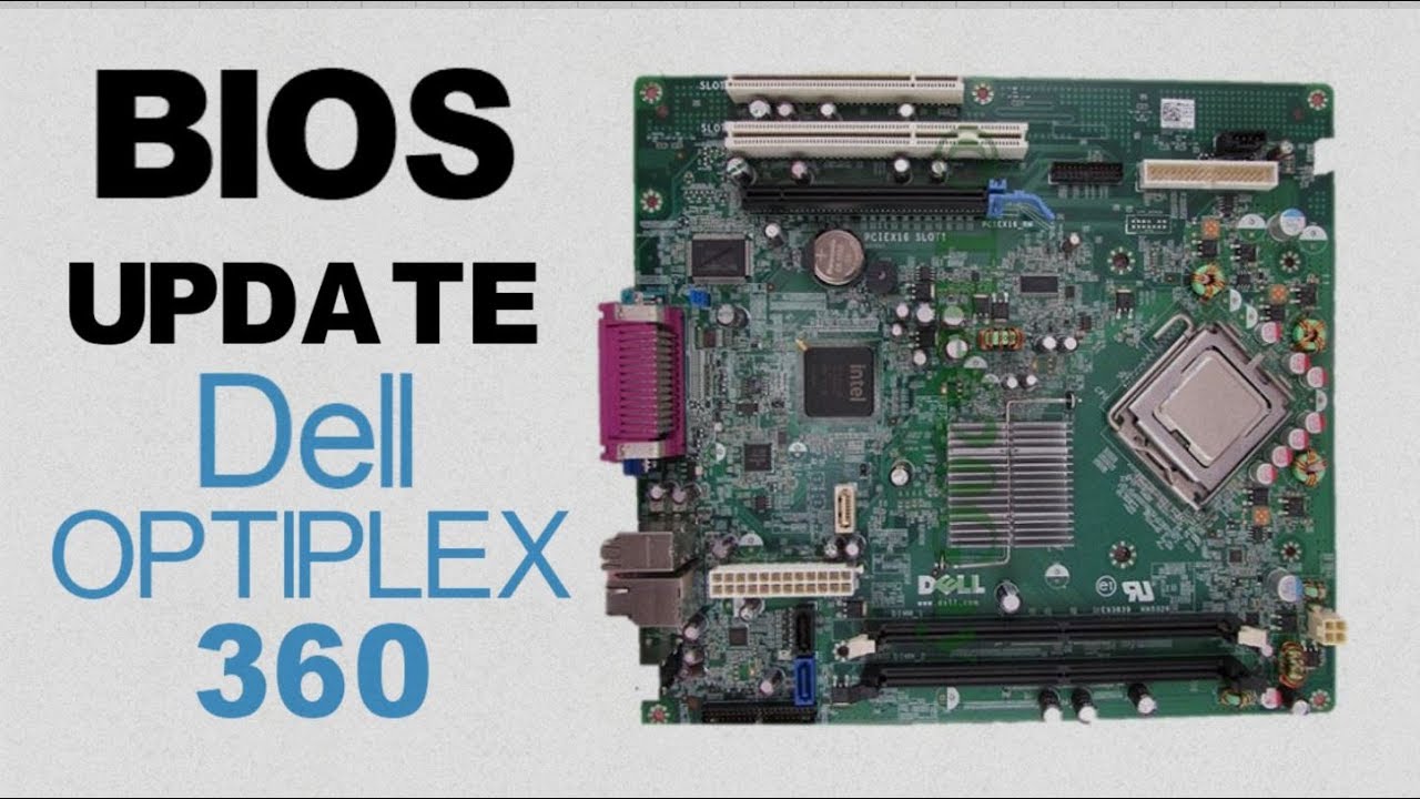 Как обновить BIOS материнской платы Dell с помощью загрузочного USB-накопителя DOS