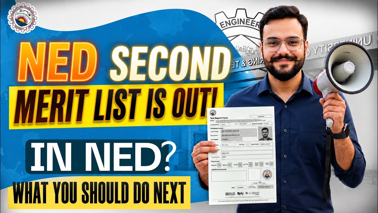 NED 2026 Second Merit List Understanding | Closing | Interviews Dates | Regular Self Sponsor