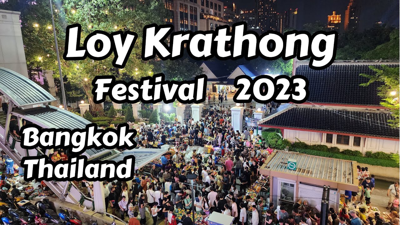 Loy Krathong Festival In Bangkok, Thailand 2023