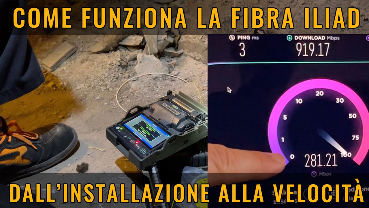 COME FUNZIONA la FIBRA di ILIAD LOW COST. Dall'INSTALLAZIONE allo SPEED TEST