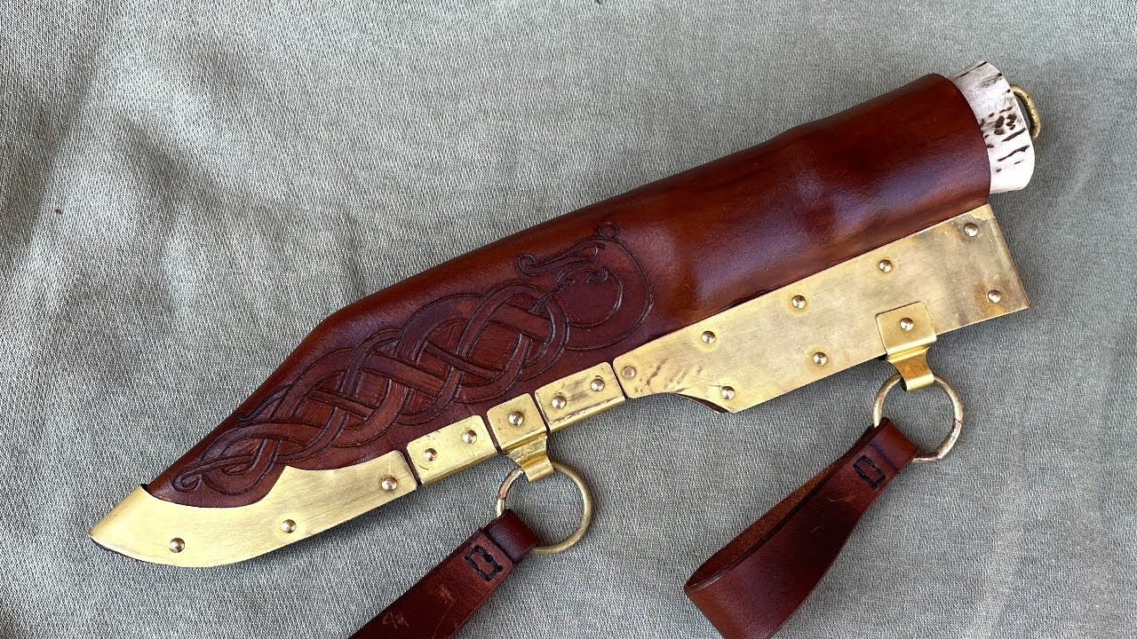 Making Leather sheath for my Seax blade