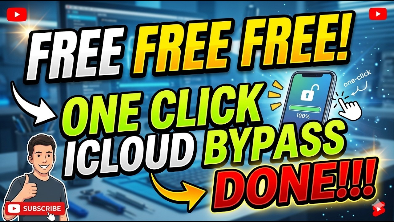 How to iCloud Bypass one click l All icloud bypass error fix l iPhone icloud Unlock