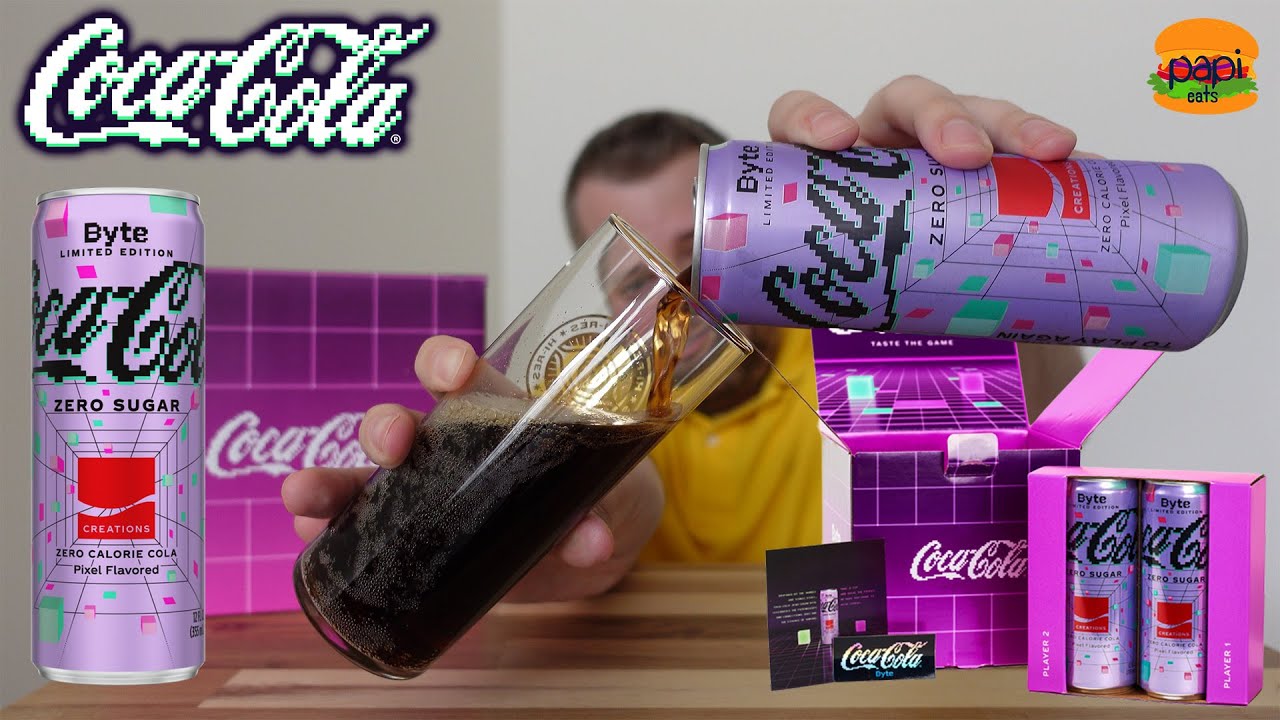 Обзор НОВОЙ Coca Cola Byte Zero Sugar &mdash; Pixel Flavored Coke