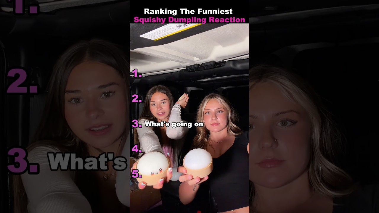 Ranking The Funniest Squishy Dumpling Reaction moments 🥟 #fidgettoys #unboxing #funnyreactions