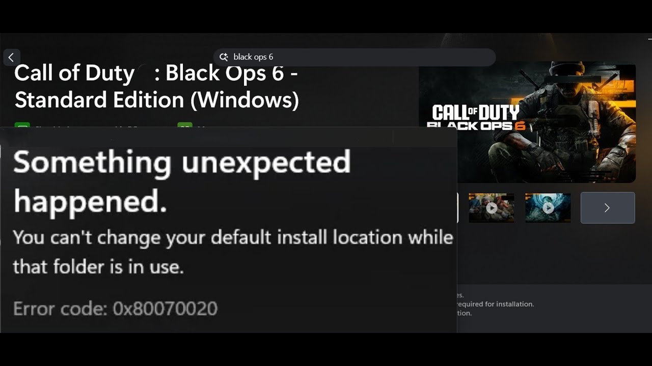 Fix COD Black Ops 6 Not Installing/Updating Error 0x80070020 On Xbox App/Microsoft Store On PC