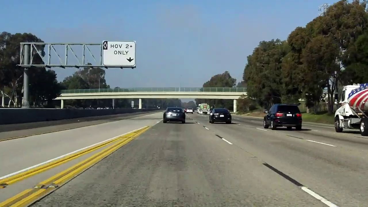 San Diego Freeway (Interstate 405 Exits 1 to 9) northbound