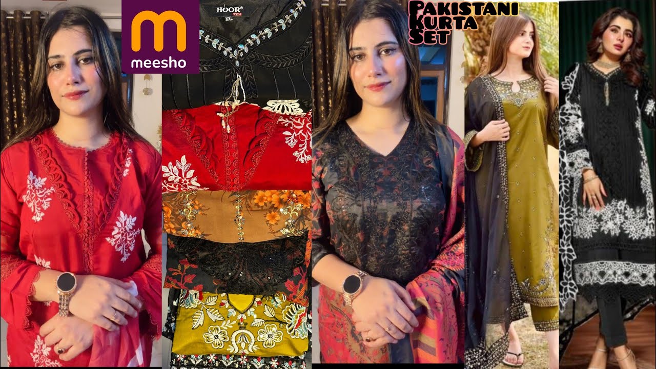 Meesho 10+Viral Pakistani kurta set khoobsurat kurta set in budget price me 🥰
