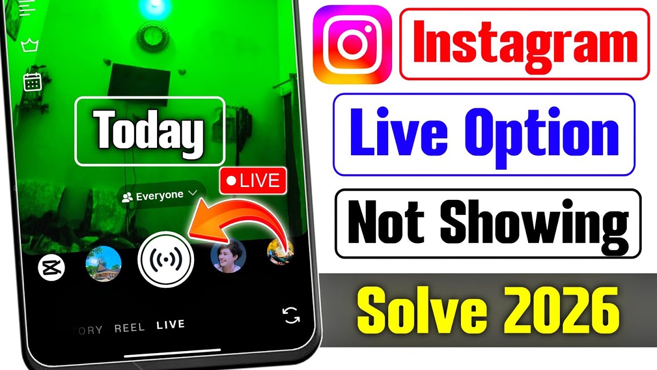 Instagram live problem | Instagram live option not showing | Instagram par live ka option nahin aa