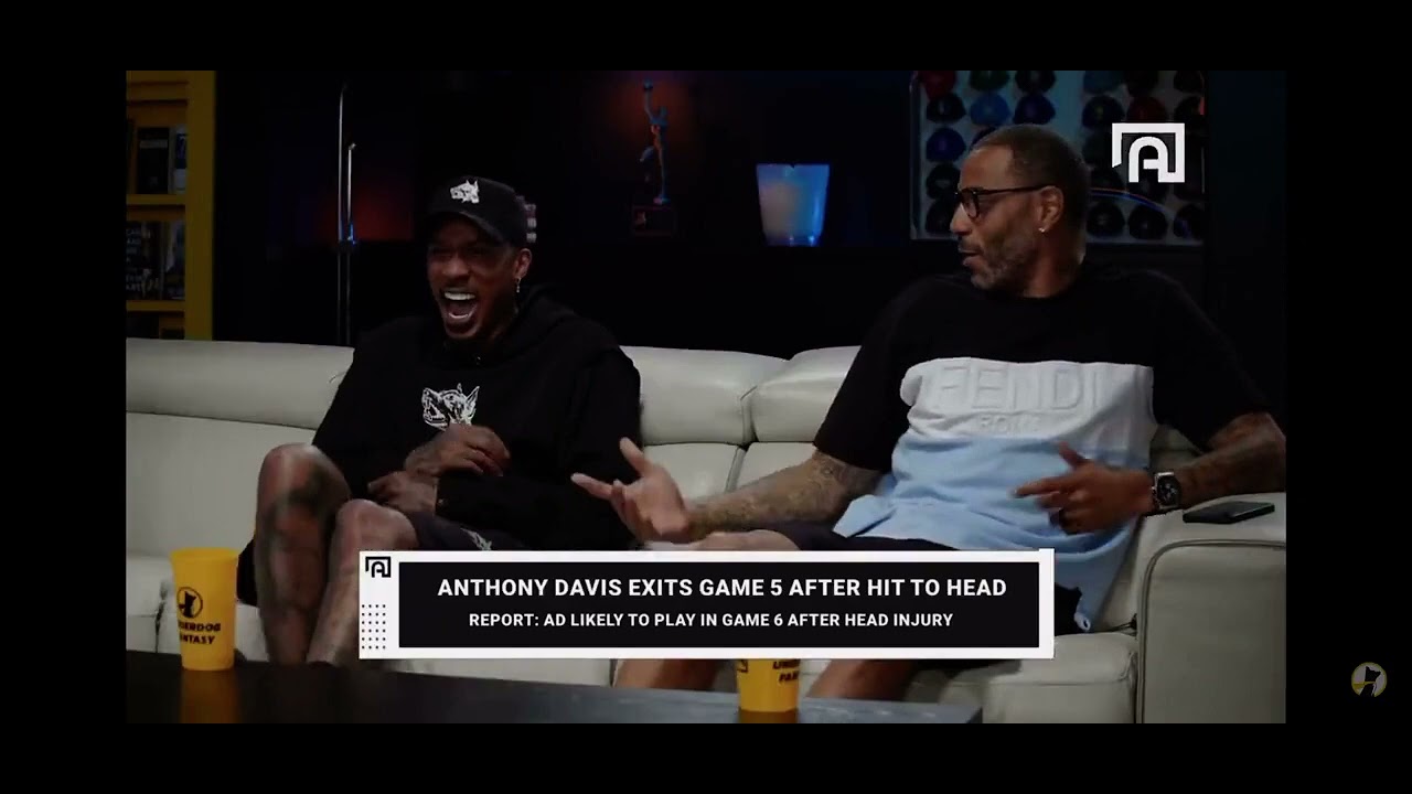 Gilbert Arenas discussing Anthony Davis being wheeled off from his head injury