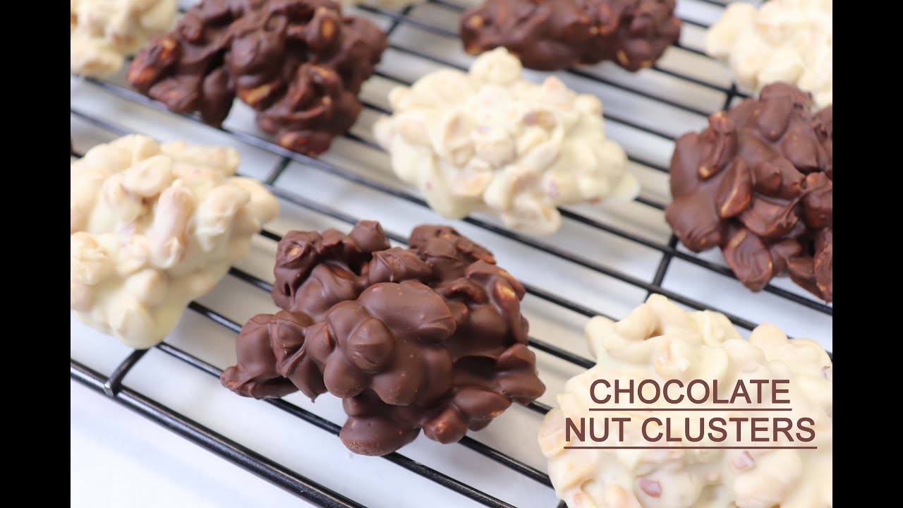 Chocolate Nut Clusters (2-Ingredients) | Ep #299