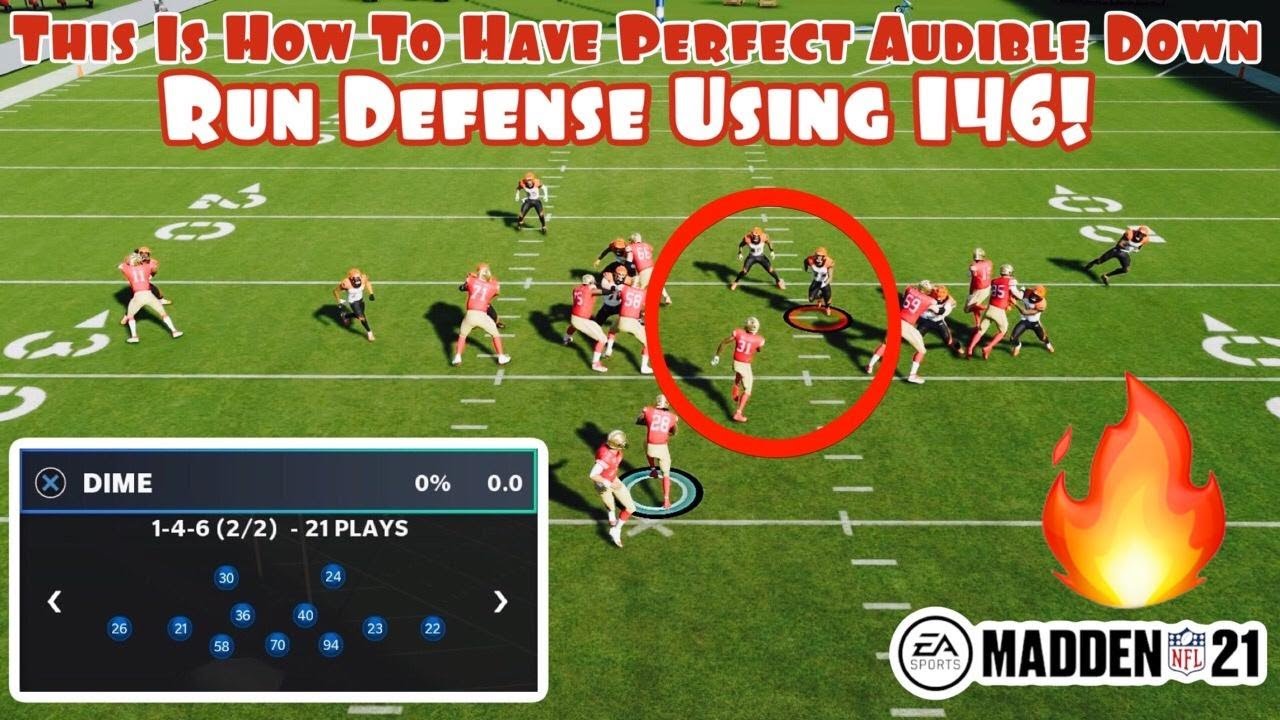 Use This Trick To Have PERFECT Audible Down Run Defense Using Big Dime 146 In Madden 21!