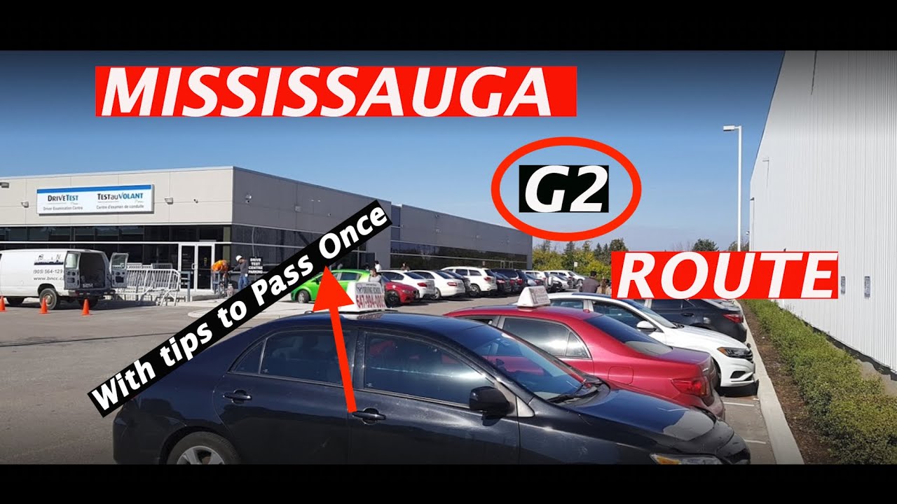Mississauga G2 Route | With On-Screen Tips | Pass Your Test at First Attempt #MississaugaG2Route