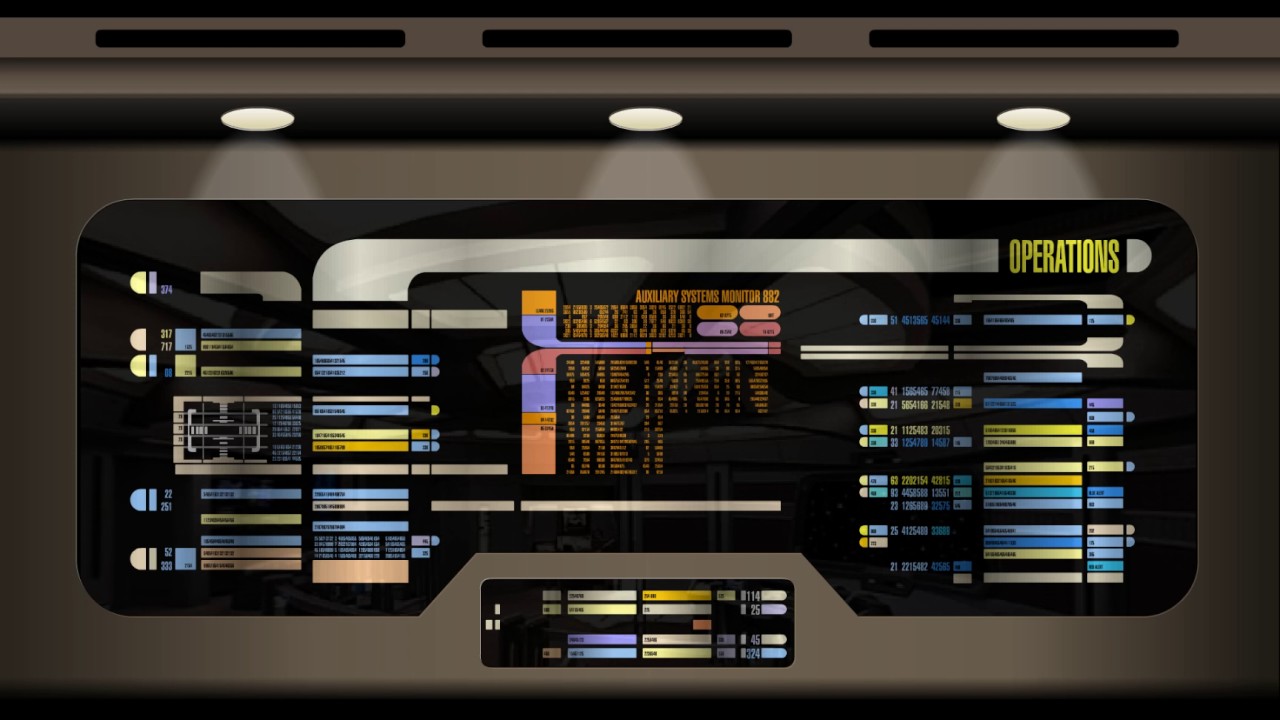Star Trek LCARS - Voyager Operations Panel