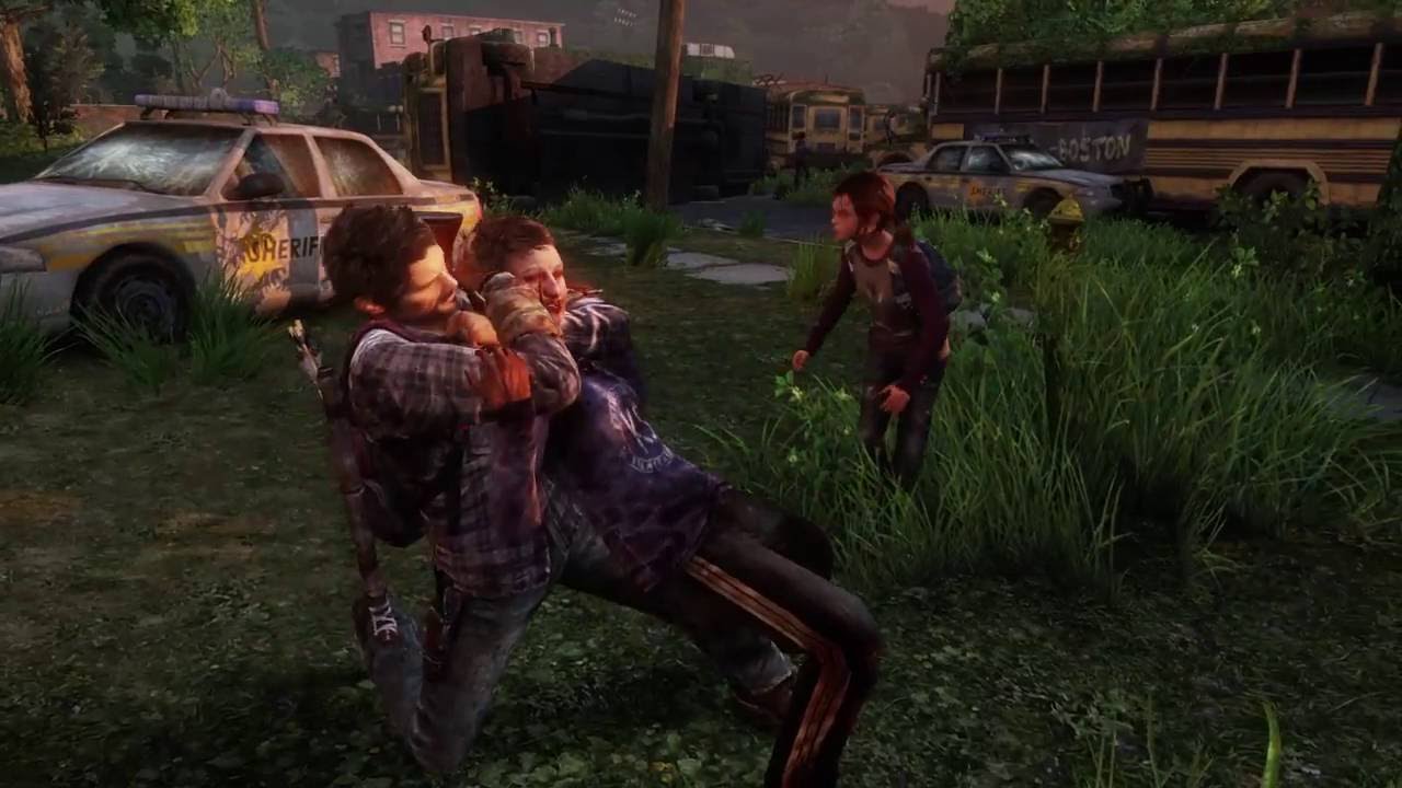 The Last of Us - GROUNDED for noobs - Bill's Town schoolbus lot fight - NO AMMO