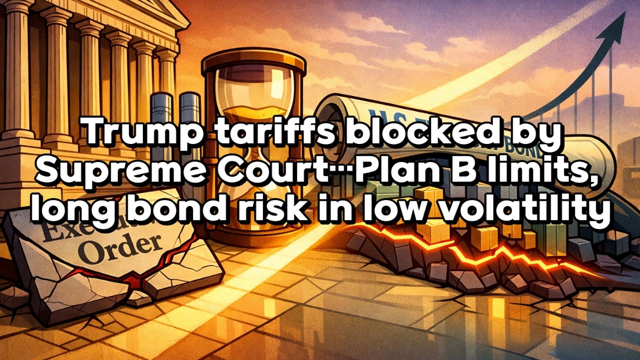 [audio] Trump tariffs blocked by Supreme Court…Plan B limits, long bond risk in low volatility