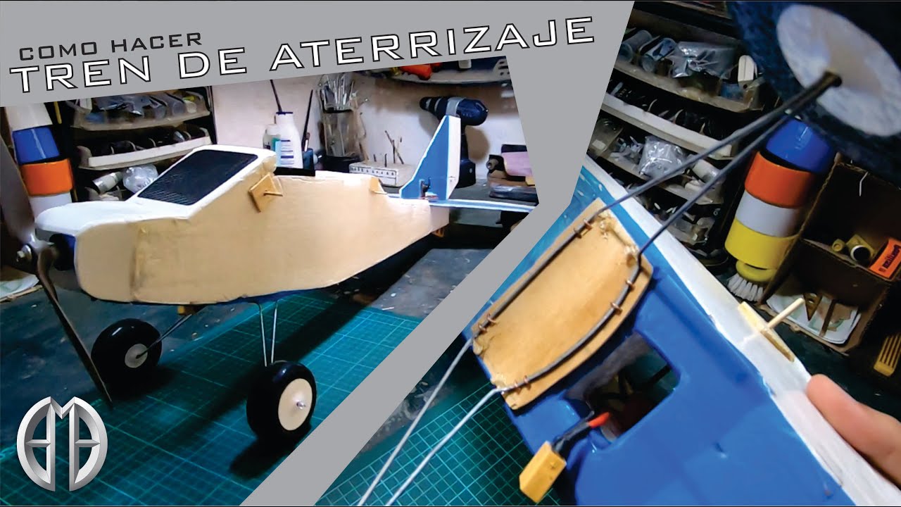 Como hacer TREN DE ATERRIZAJE para AEROMODELOS livianos 👌