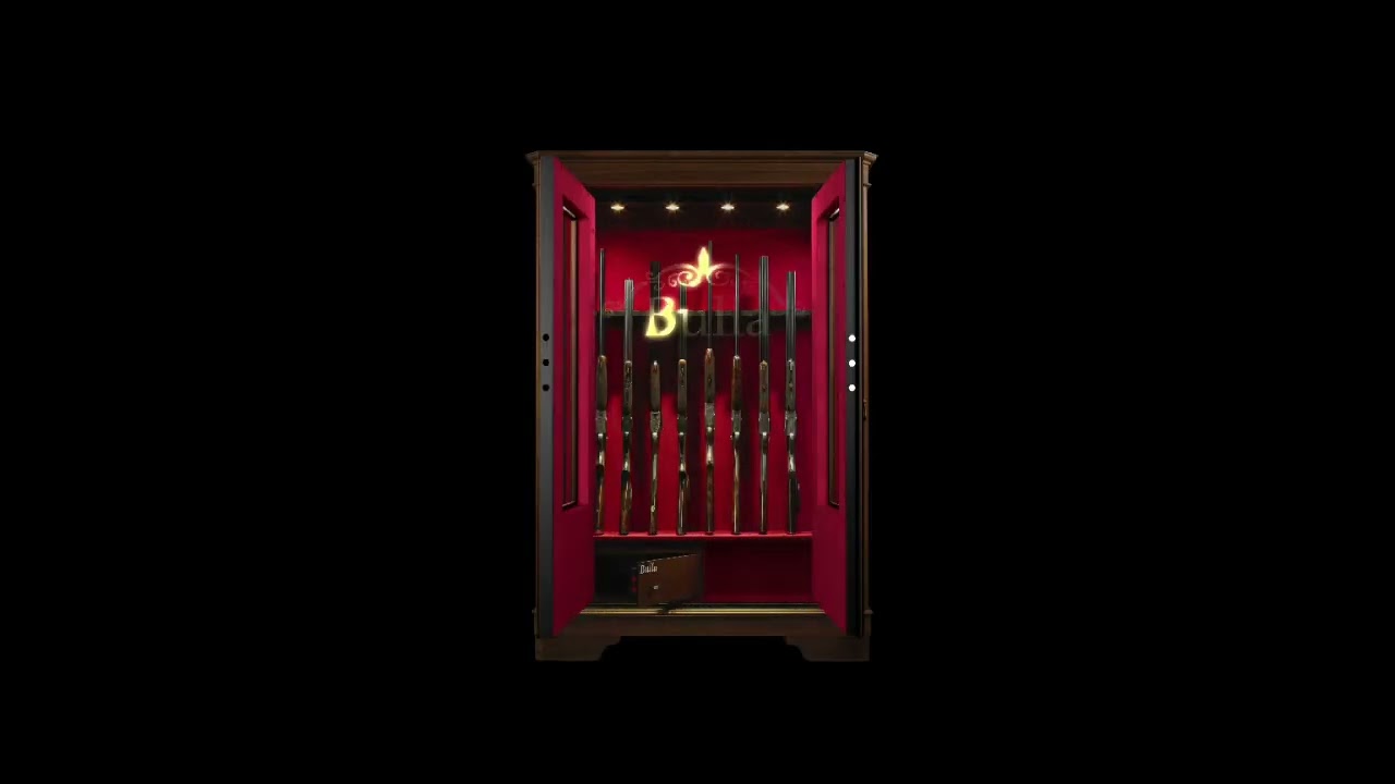 Wooden strongbox with double-glazed doors - Casseforti Bulla