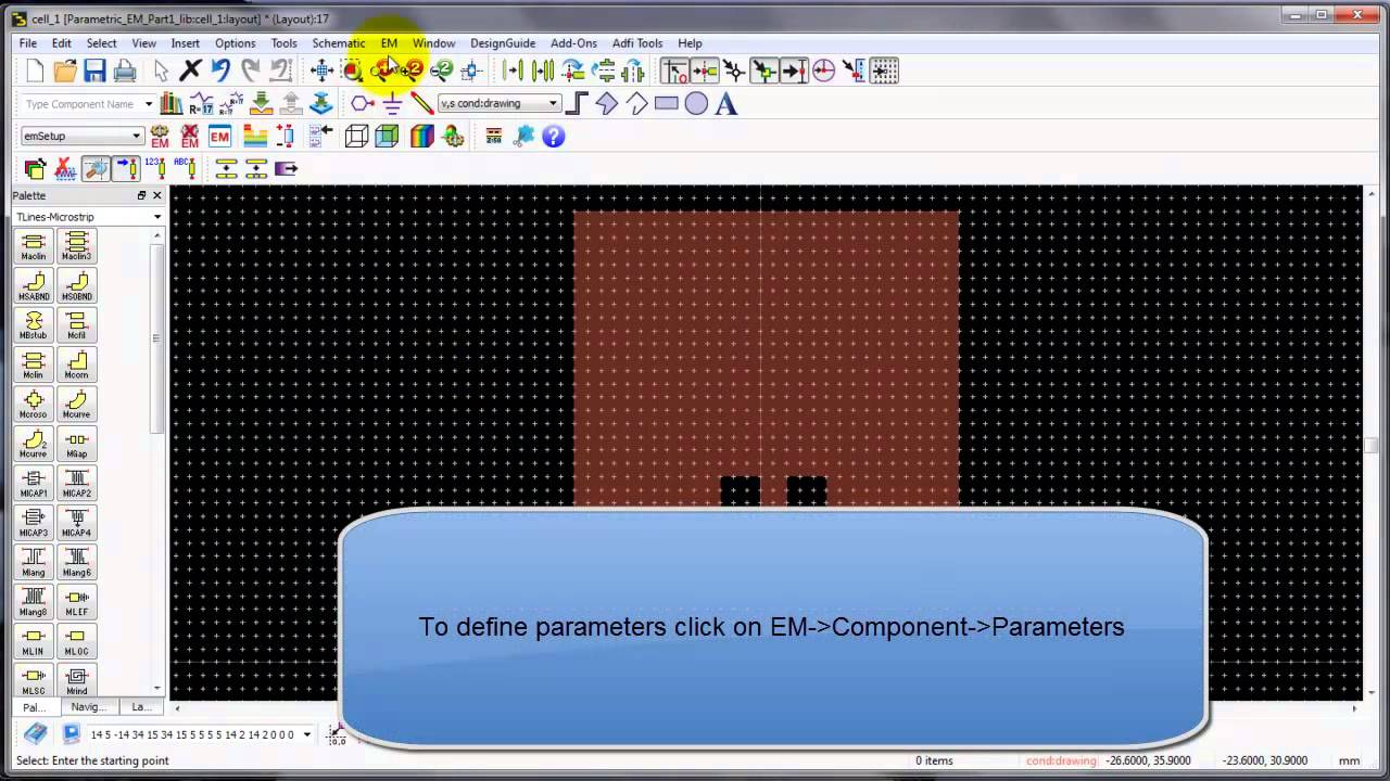 Parametric EM Simulations in ADS