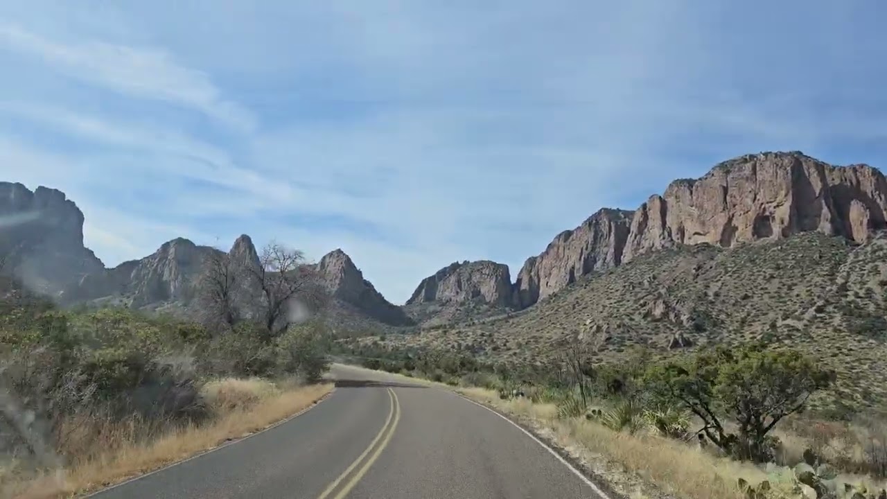 Driving through Big Bend Natl Park  - prt 1
