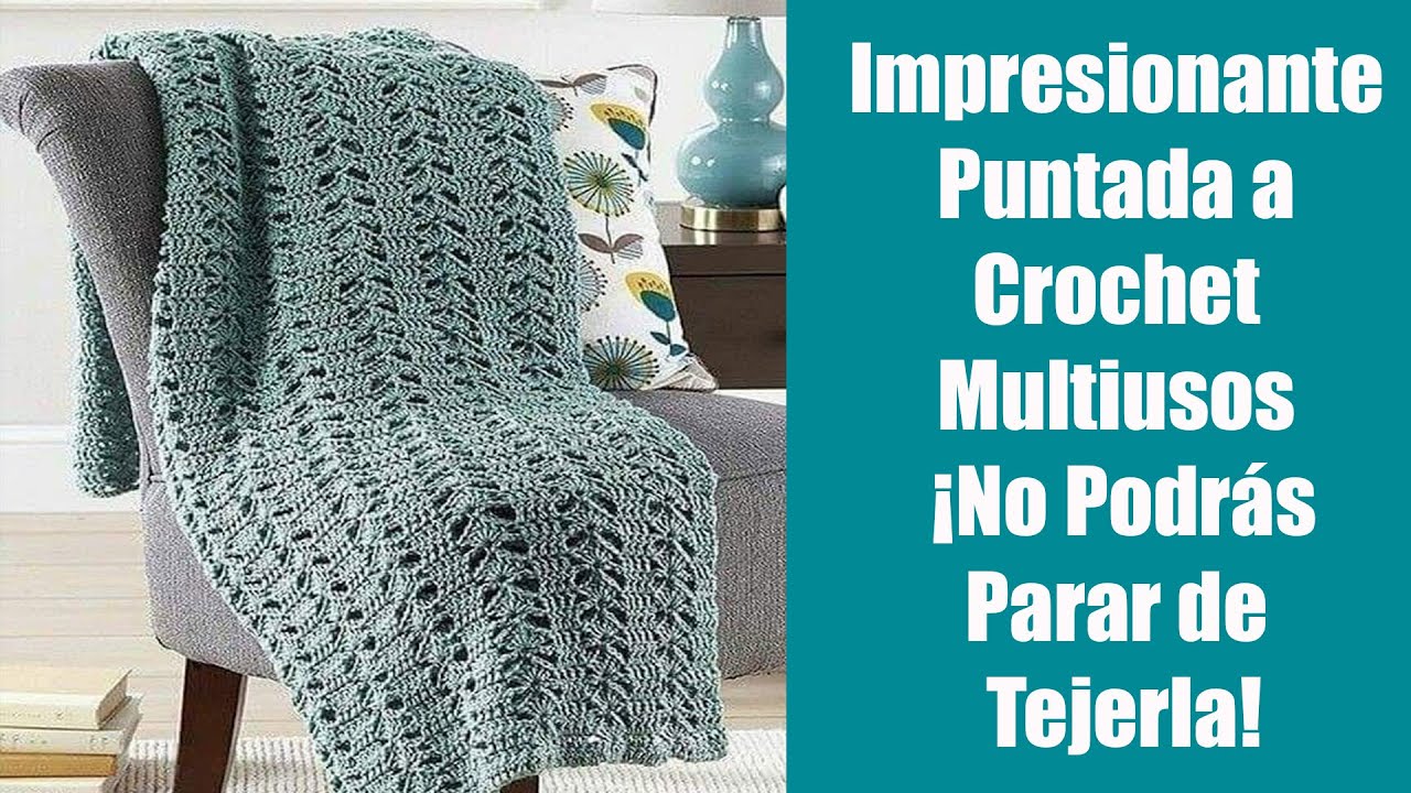 💥 Impresionante Puntada a Crochet Multiusos – ¡No Podrás Parar de Tejerla!