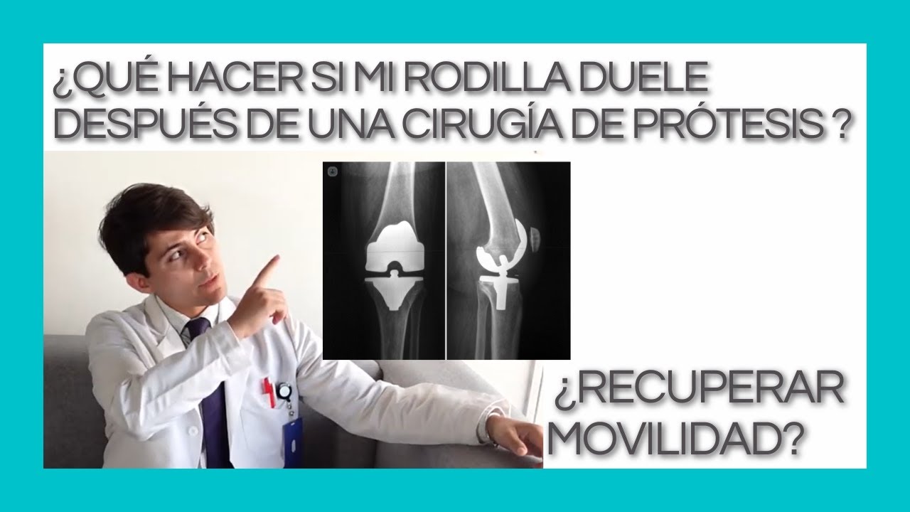 Rehabilitación después de una cirugía de prótesis de rodilla