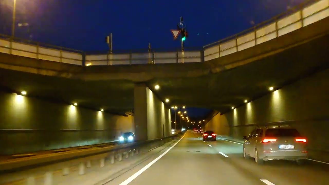 B17 Augsburg - A8 Stuttgart - Deutschland, Highway, 4k Driving Tour #A8 #deutschland #B17 