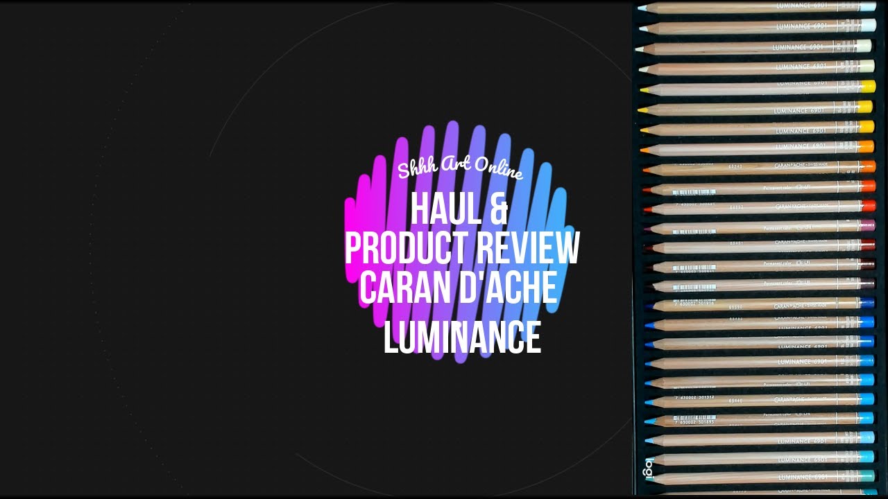 Unboxing and reviewing the full sets of Luminance colored pencils