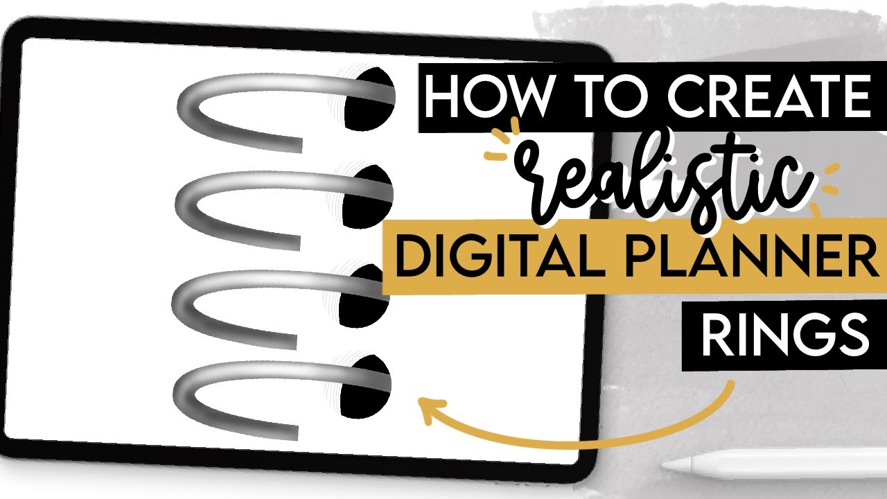 How to Create Realistic Digital Planner Rings in Procreate