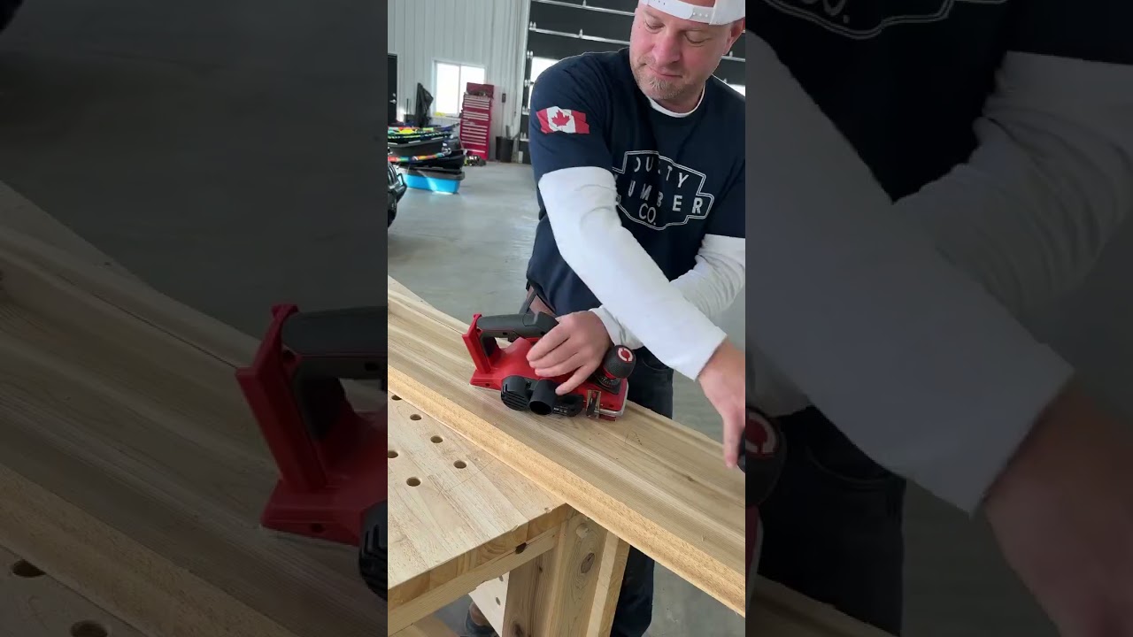 A cordless planer is a must-have for any workshop! @dustylumberco
