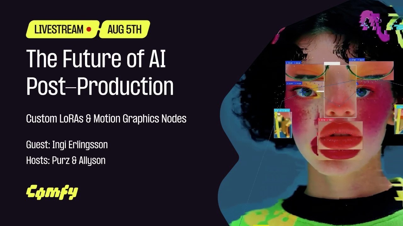 The Future of AI Post Production: Custom LoRAs & Motion Graphics Nodes with Ingi Erlingsson
