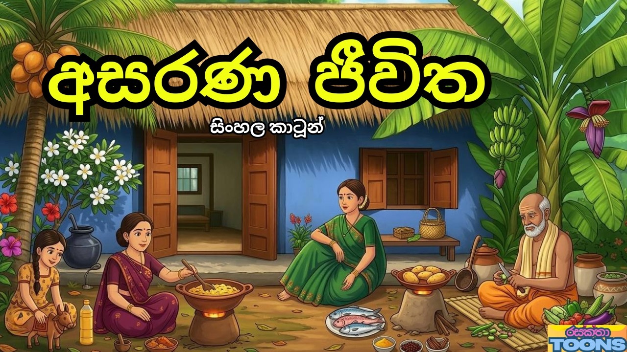 අසරණ දුප්පත් පවුලෙ වාසනාව | Sinhala Cartoon | රසකතා Toons