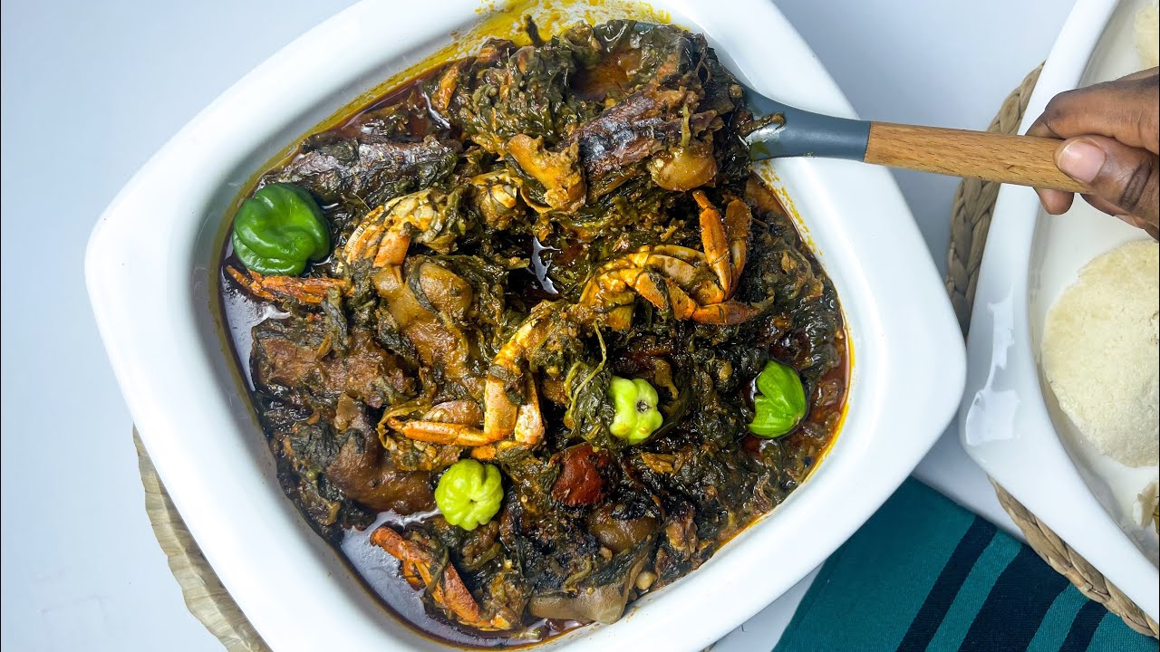 Ama Detsi | Water Leaf Soup | Borkorborkor Stew. A hearty native dish amongst the ewe tribe of Ghana