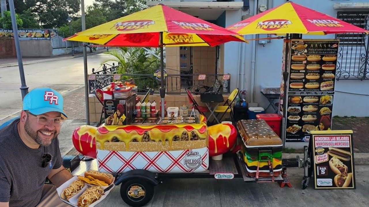 El Mejor Carrito de Hot Dogs Que he Visitado en Mi Vida, Mike's Hot Dogs Innovadores 🇵🇷
