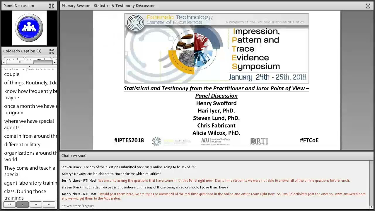 Статистические данные и показания с точки зрения практикующих юристов и присяжных: панельная диск...