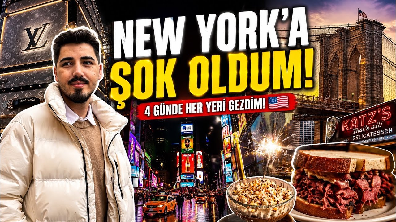 NEW YORK'DA GEZİLMEDİK YER BIRAKMADIK! New York Vlog, New York'da Neler Yenir! 4 Günde New York! 🇺🇸