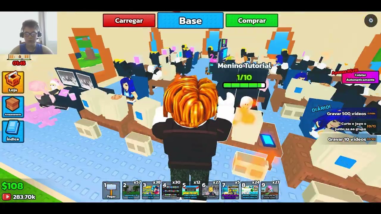 Jogo do Roblox (Seja um Youtuber)