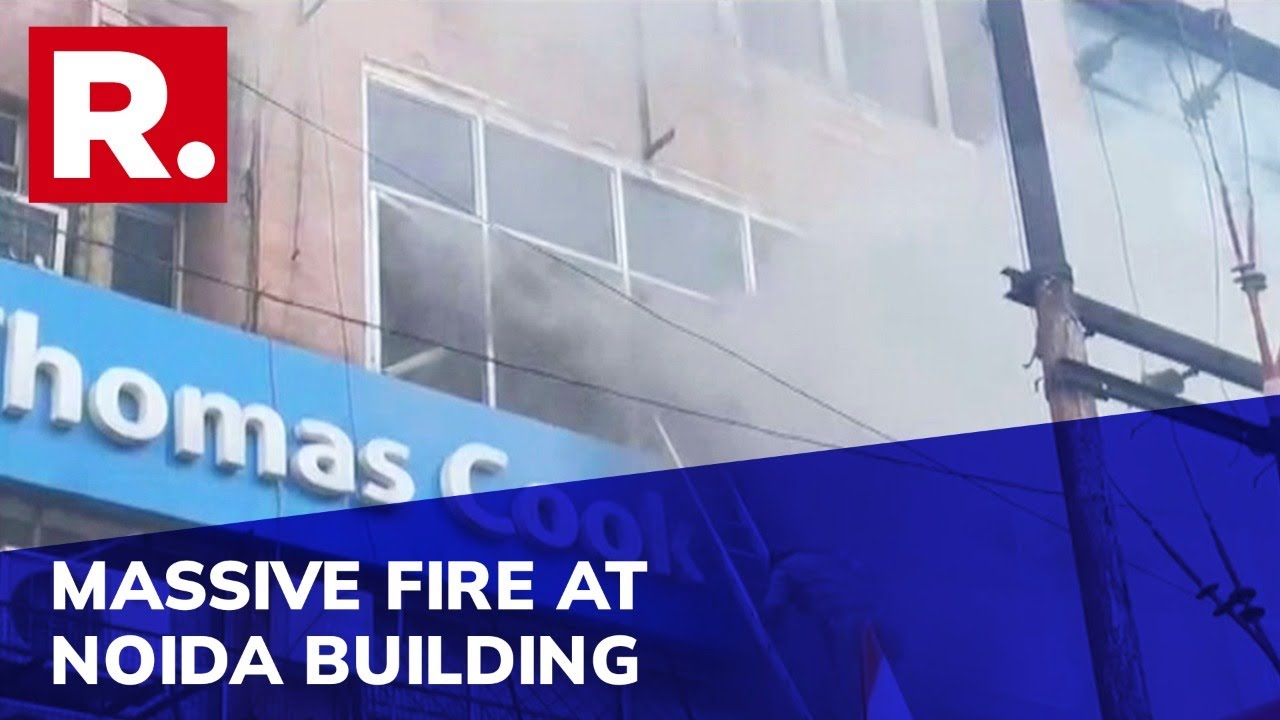 Fire Breaks Out At Office Building in Noida; Rescue Operation Underway As 4 Fire Tenders Reach Spot