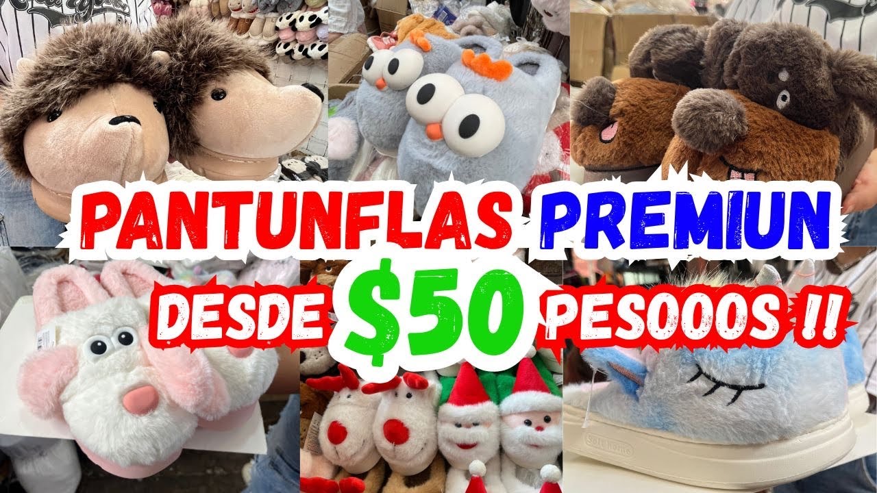 😱 DESDE $50 Pesos !! PANTUNFLA PREMIUN “Baratísima” Venta desde una pieza | Para Adultos,niños y más