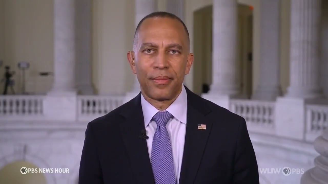 Лидер Джеффрис в программе PBS NewsHour