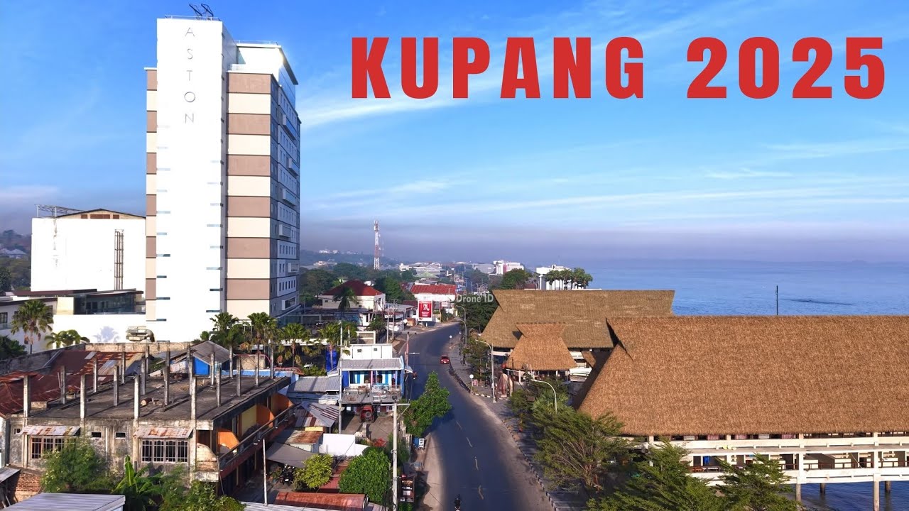 Suasana Kota Kupang NTT Pagi Hari dari Udara dengan Drone 2025