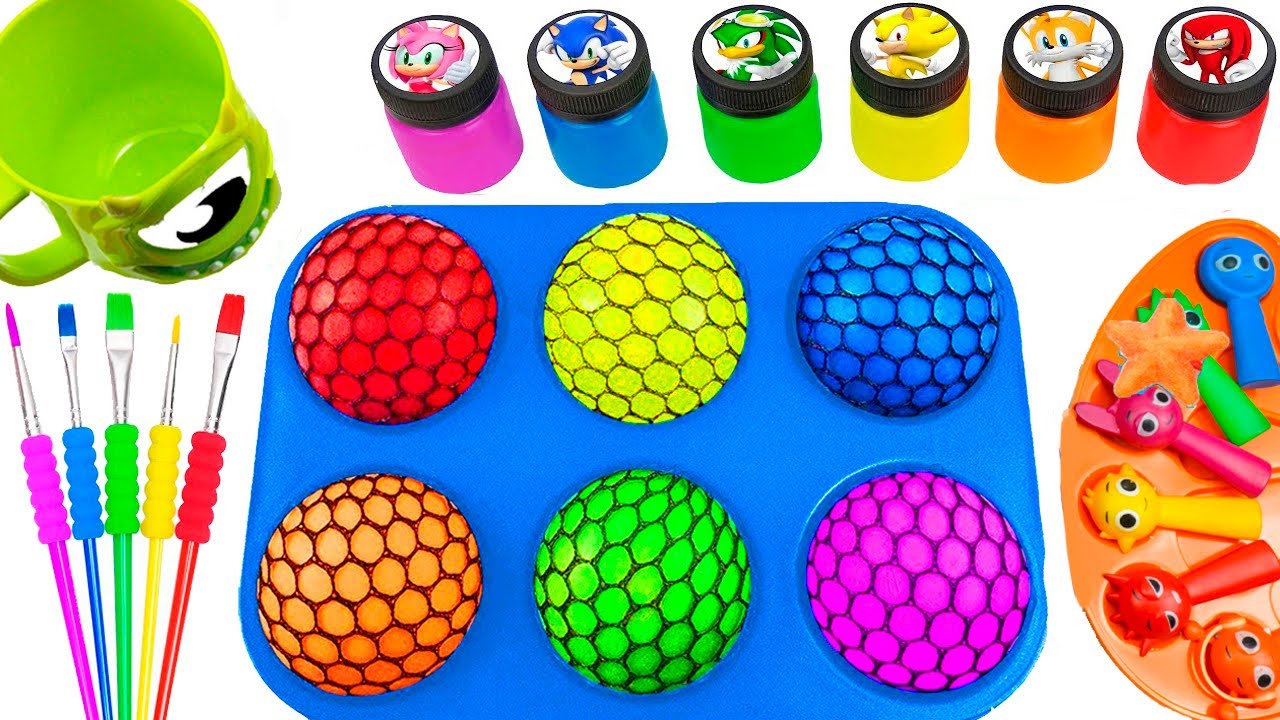 Satisfying Video l DIY How To Make Rainbow Waves of Sprunky Slimes in Shiny Star Forms ASMR