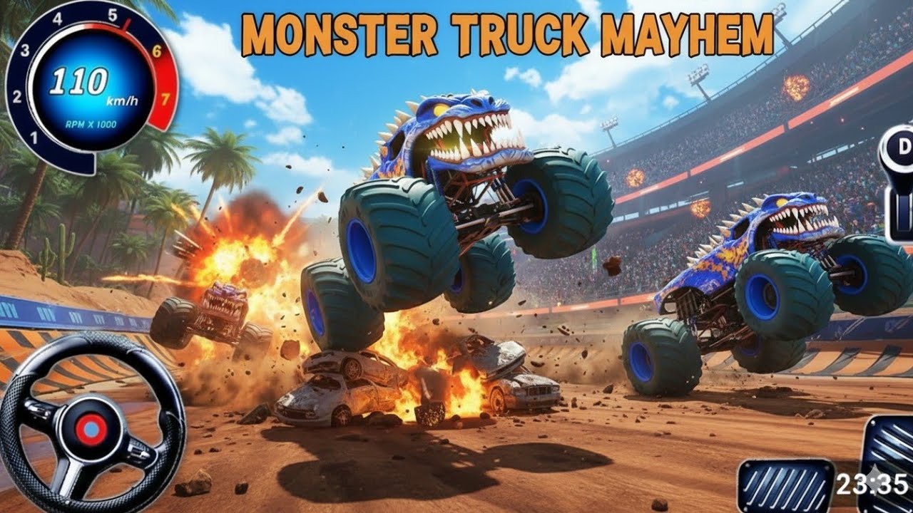 MONTSER CRUS ARENA में ऐसी 'Destruction आपने पहले NO देखी होगी Monster Truck (VS) CARS: कौन बचेगा?🔥🤔