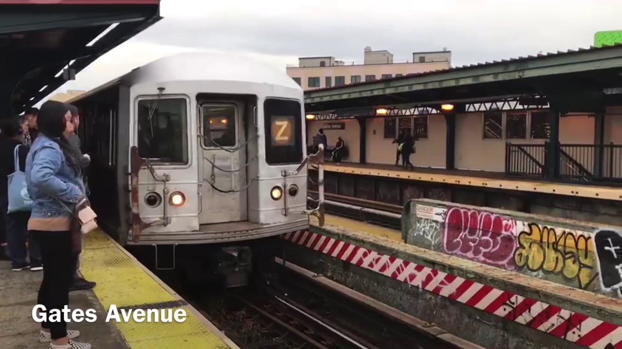 NYC Subway: Full HD 60fps: R42 J & Z train action
